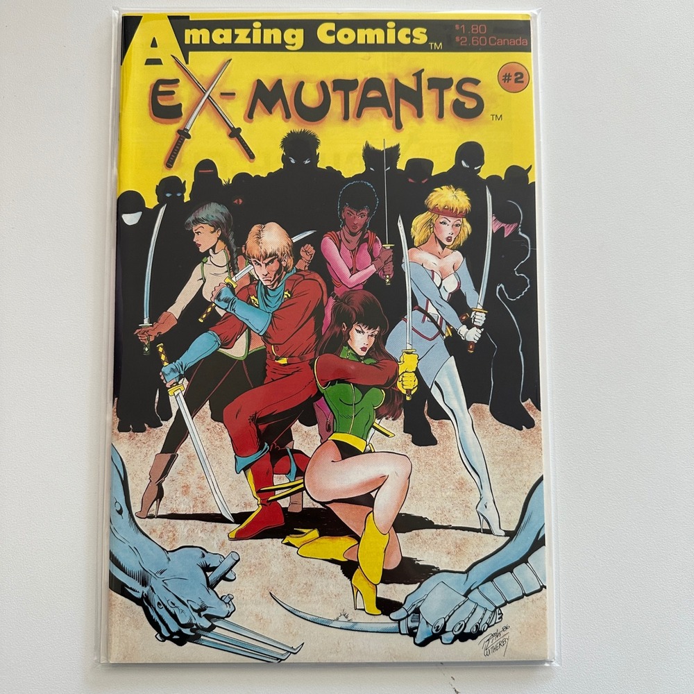 Ex-Mutants 2 Amazing Comics 1986 Ron Lim Cover Art Copper Age Sci-Fi Comic Book